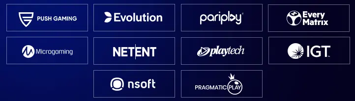 Principaux fournisseurs de machines à sous sur VBet